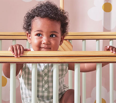 Product Testing baby in crib