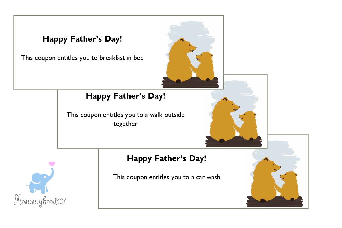 fathers day gift coupons for fun